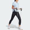 Adidas Универсальная футболка, быстросохнущая, для фитнеса, с коротким рукавом, женские топы, светло-голубой IL1366
