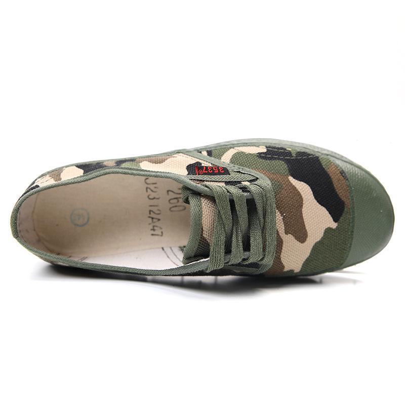 Genuine 3537 Liberation Work Shoes - Unisex, Wear-Resistant, Comfortable Canvas Low-Tops for Military and Construction Use.