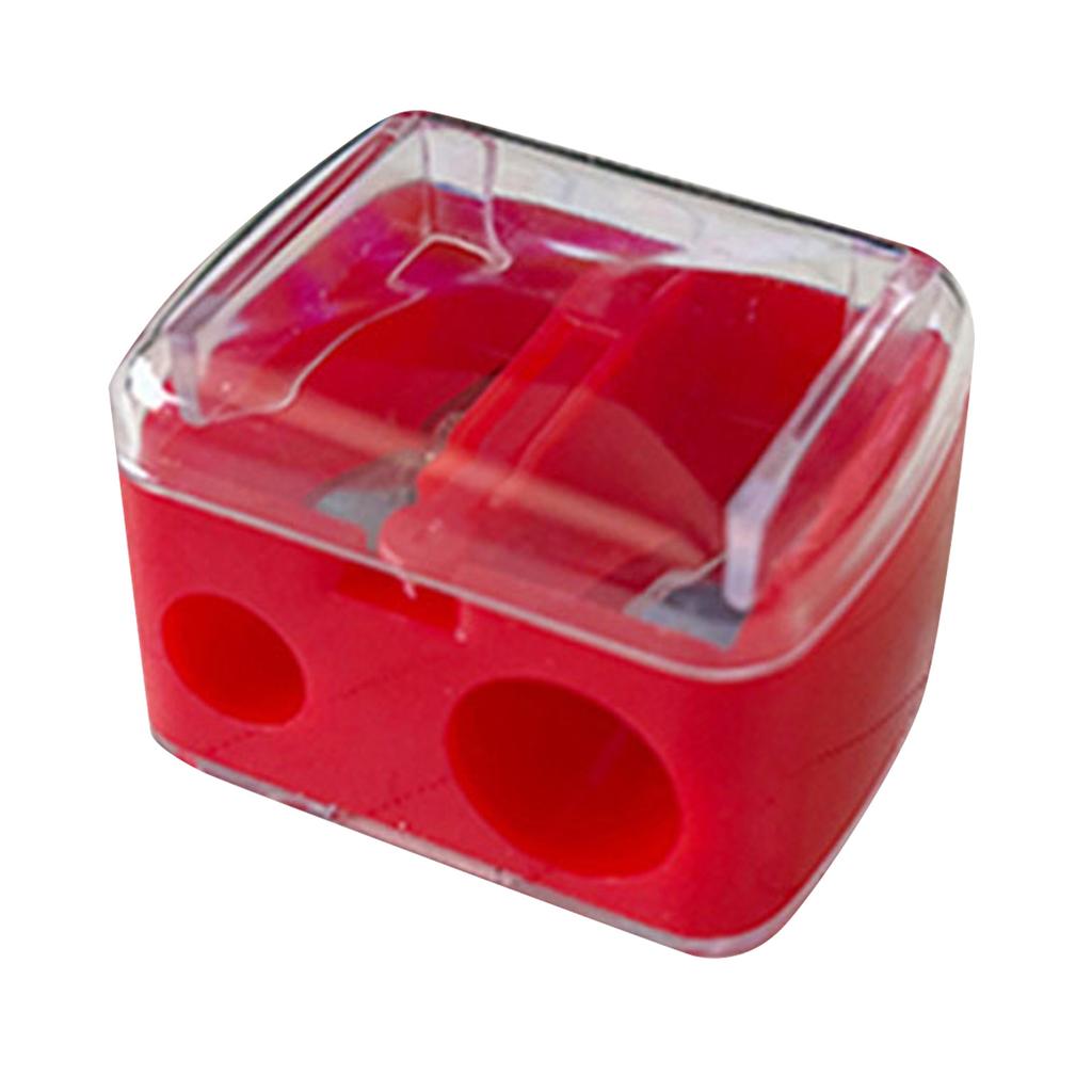 Двусторонняя точилка для макияжных карандашей, Подходящая, Карандаш для бровей, Простой в использовании инструмент для макияжа, Высокое качество с крышкой, Подходит для женщин