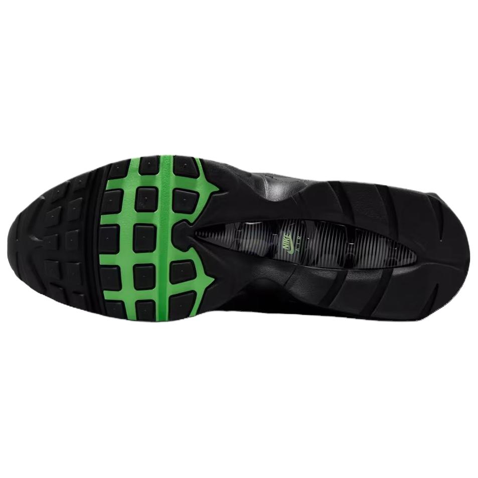 Nike Air Max 95 Big Bubble - Iron Grey Illusion Green Metallic Silver Unisex Sneakers Black Iron-Gray Phantom-Green IH7853-004