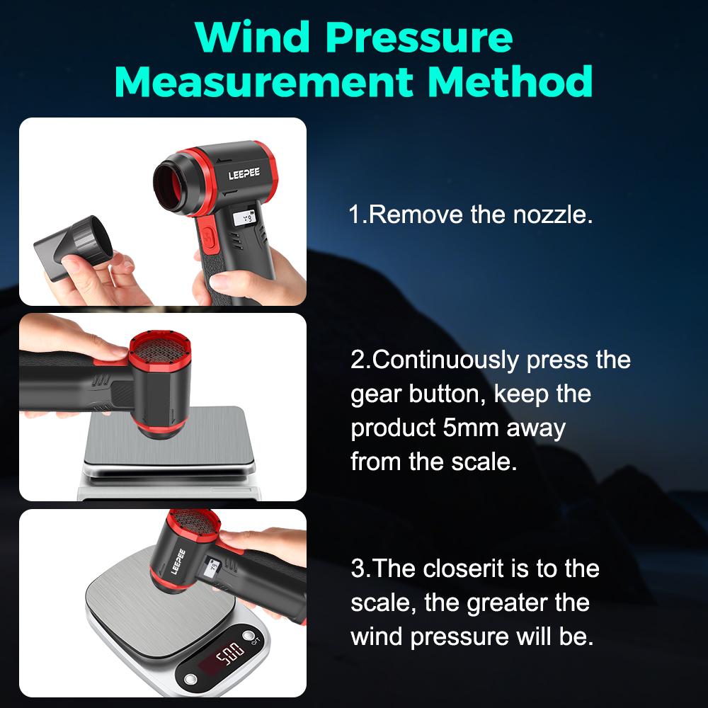 Brushless 2025 Cleaning Blower Tools 9 Gears Speed Adjustable High Speed 600000RPM Violent Fan Powerful Air Blower Handheld Turbo Jet Fan