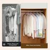 5Pcs Dustproof Hanging Suit Cover Moistureproof Transparent Closet Cover Clothes Dust Cover  Coats