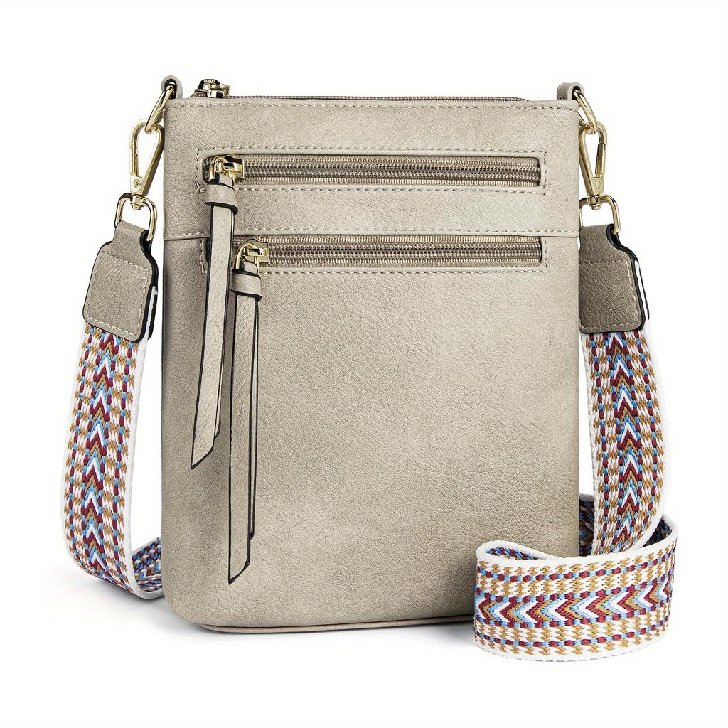New Shoulder Bag With Geometric Wide Strap, Retro And Simple, Mobile Phone Bag, Can Be Used As A Crossbody Bag, Multifunctional Bag