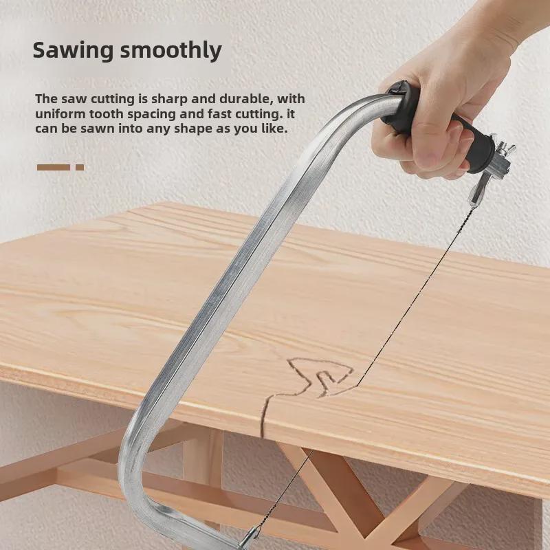 Manual Flower Curve Wire Saw - Handheld Woodworking Tool with Cutting Blade