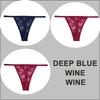 3PCS/Set Sexy G-string Panties Women Thongs  Lace Underwear Pantys Low-Waist Femme Underpants Mesh Transparent  Lingerie