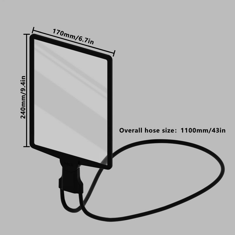 Neck Magnifier 3X Reading Page Glass Neck Magnifier Loupe Flexible Wearable Magnifier For Seniors Low Sight Close Work Sewing