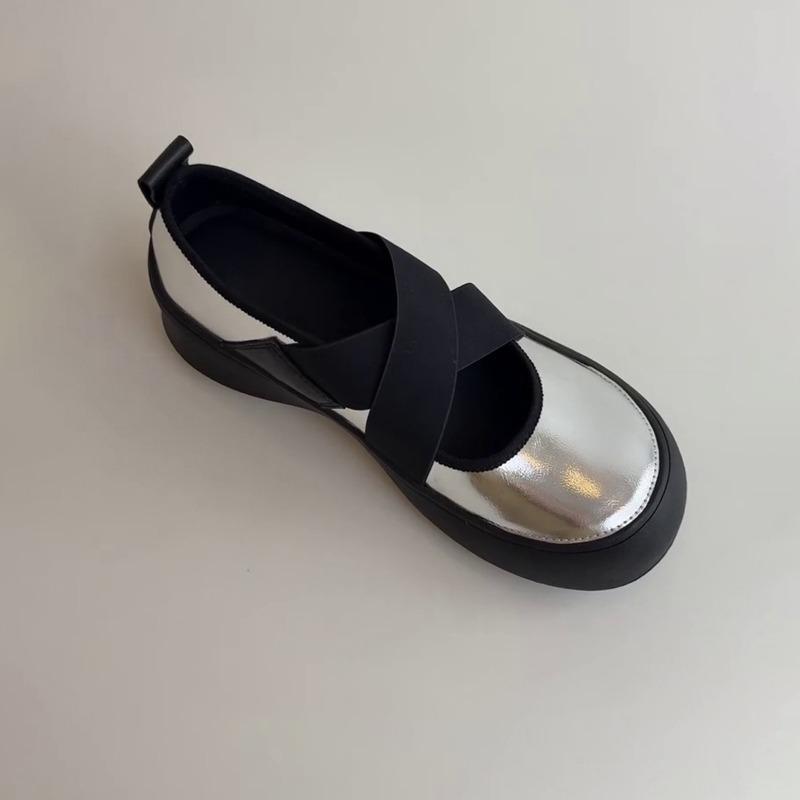 Версия из овчины~ спортивные туфли Мэри Джейн на платформе с перекрестными ремешками, маленькие кожаные туфли с круглым носком, балетки, женские ретро туфли с мелким вырезом