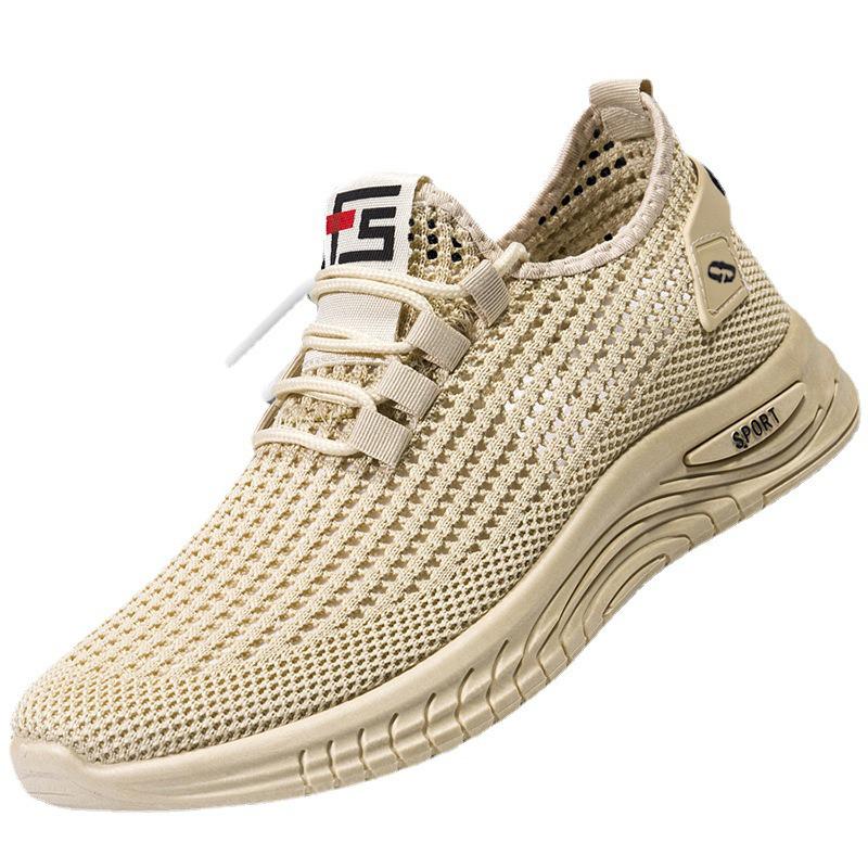 Мужские летние дышащие сетчатые слипоны в корейском стиле Flyknit