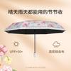 Секционный безопасный и антиоткидной зонт с двойной костью, складной виниловый зонт, небольшой свежий зонт втрое