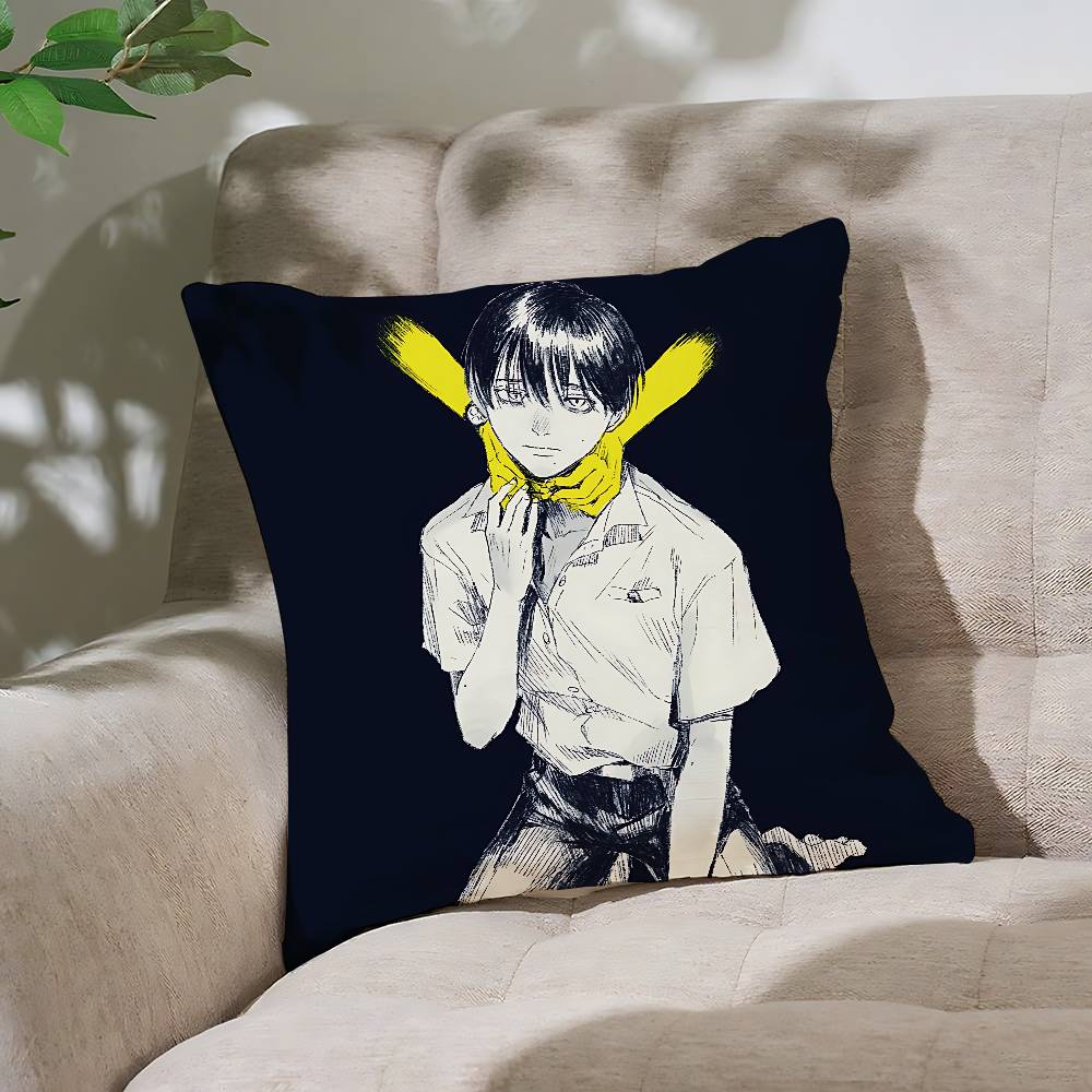 Anime TThe Summer HHikaru Died Customizable Square Pillowcases Stylish And Soft Perfect For Beds Cars And Sofas