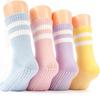 No-design Children's Anti-slip Pad Kids Cafe Pilates Yoga Socks 4-pair Set, a Popular Character In Korea