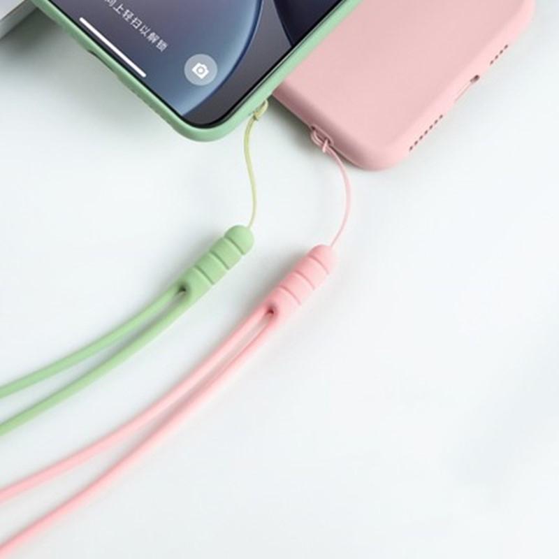 Wrist Hanging Silicone Long Phone Rope Strap Cellphone Chain Lanyard For Iphone For Android Key Rings Bag Decoration