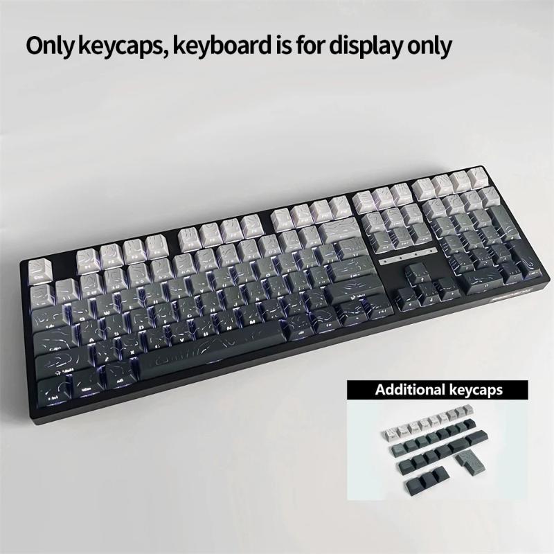 Xiaomi 2025 Super Contour PBT Колпачки Клавиш Боковая Свечение Механическая Клавиатура Оригинальная Заводская Высота для 61/68/75/84/87 Клавиш Игровая Клавиатура
