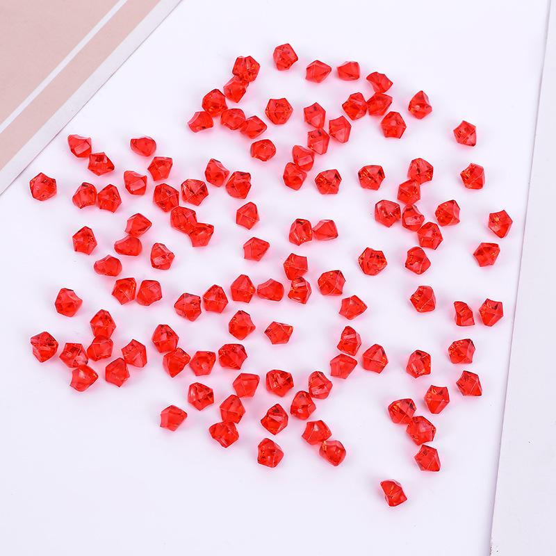 200 шт. красочные аквариумные акриловые камни, кристаллический декор, наполнитель для вазы, галька, аксессуары для аквариума, украшение «сделай сам»
