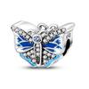 925 Silver Butterfly Dragonfly Charms Colorful Beads for DIY Bracelet Making Handmade Jewelry Supplies