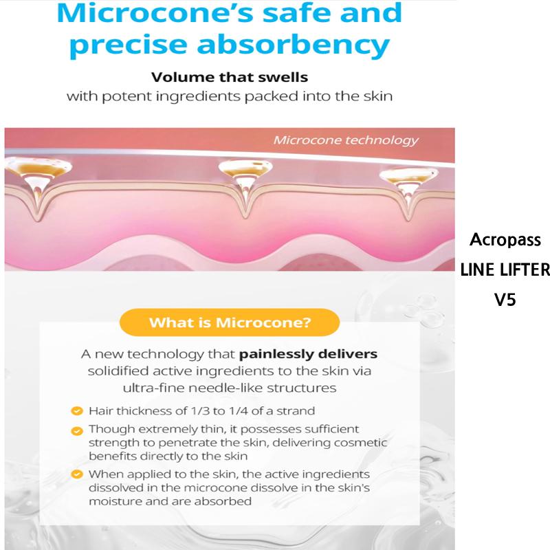 Atomy Оригинальный набор из 5 пластырей Acropass Line Lifter Premium Anti-Aging