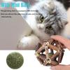 Игрушки с кошачьей мятой Интерактивные игрушки для домашних животных Кошачьи колокольчики Мячи для кошек Спортивная жевательная игрушка-головоломка Мяч с мятой Игрушка для чистки зубов для кошек в помещении