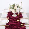 1 шт. Бордовая бархатная дорожка на стол для вечеринок: Мягкие обеденные роскошные дорожки на стол 29X120 дюймов - Украшения стола для свадебного приема