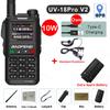 Baofeng UV-18Pro V2 GPS Walkie Talkie 10W Long Range Portable 999CH Ham FM Radios UHF VHF USB-C Charge 2-Way Radio Waterproof
