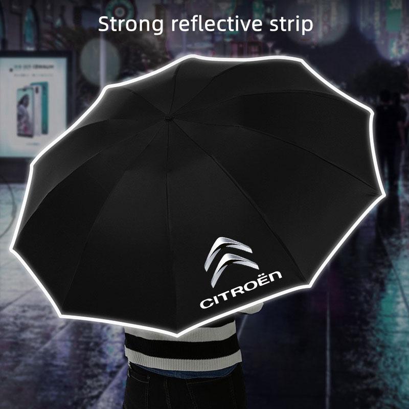 AMN4 Car Automatic Folding Windproof Sunshade Umbrella With LED For Citroen C3 C4 X7 Xsara Picasso Crosser C-ELYSEE JUMPY NEMO VTS