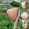 Bird Nest Natural Materials Hand-woven with Hook Sleep Reusable Pet Bird Bamboo House Bird