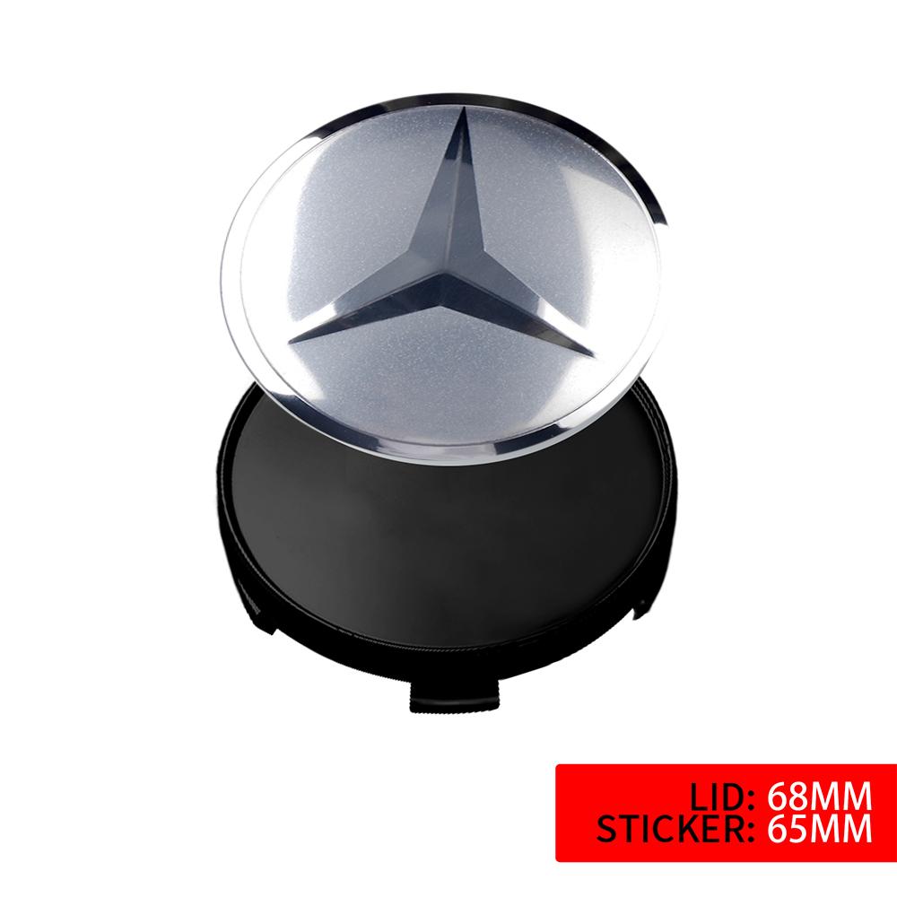 60mm/63mm/68mm Car Wheel Center Cap Hub Covers Badge Accessories for Mercedes Benz A B C E R G S Class AMG W124 W169 W176 W212