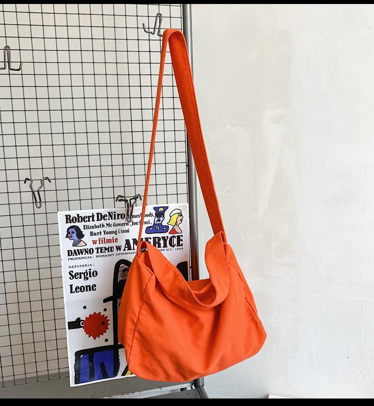 2025 универсальный студенческий рюкзак большой вместимости через плечо с косым ремнем, потертый и старый, холщовый мешок