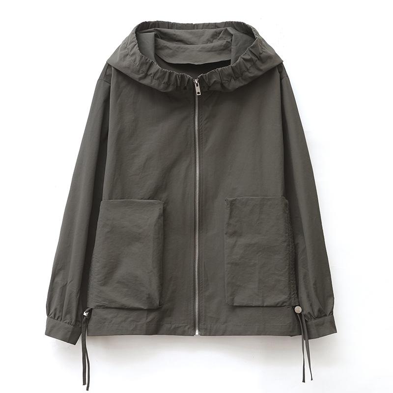 Мамина женская куртка с капюшоном премиум-класса - Новинка 2024 Весна/Осень Повседневный Свободный крой