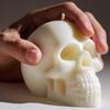 3D Форма для силиконовой свечи в виде черепа Сделай сам Хэллоуин Декоративная свеча Мыло ручной работы Гипс Эпоксидная смола Инструменты для литья для дома Подарки