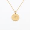 Retro Round Brand Constellation Pendant 18K Twelve Constellations Titanium Steel Necklace Women Do Not Fade Wind