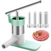 Sausage Stuffer Machine with 4 Stuffing Tubes Meat Stuffer Sausage Filling Tool Household Manual Vertical Sausage Maker Tool Kit