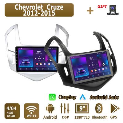 Android Carplay автомобильное радио для Chevrolet Cruze 2012-2015 мультимедийный проигрыватель головное устройство стерео GPS навигация BT WIFI 4+64 ГБ