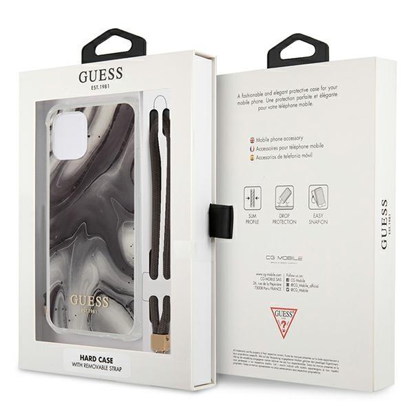 Guess Guhcp12Mksmagr Iphone 12/12 Pro 6,1 Szary/Grey Hardcase Marble Collection