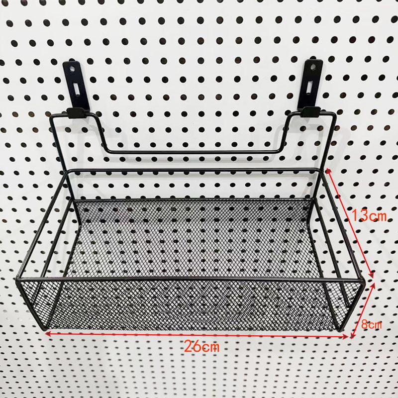 Eco-Friendly Odorless Metal Pegboard with No-Drill Hanging Baskets
