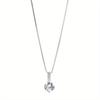 Round Cubic Zirconia Necklace Minimalist Style Charm Choker Pendant Party Gifts For Women'S Fine Jewelry