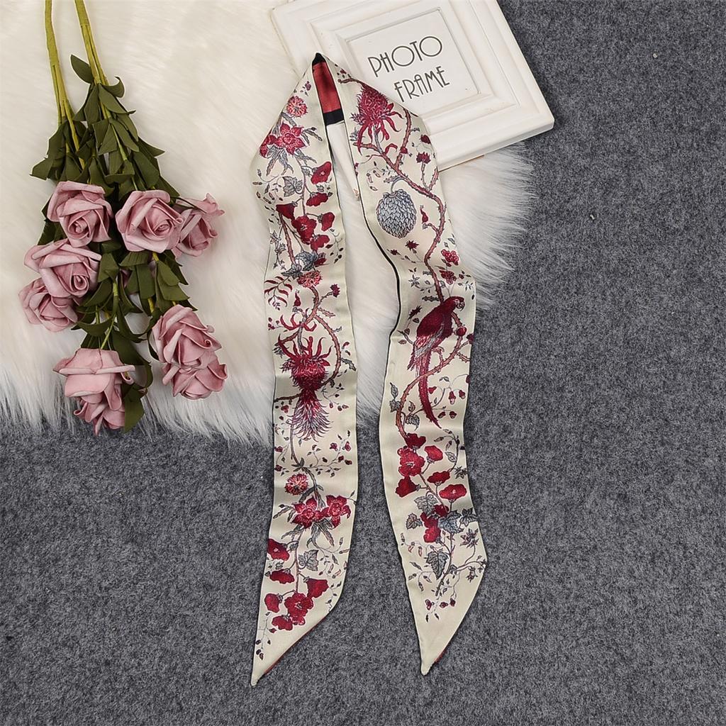 Fashion Print Hair Bands Long Hair Ribbon For Women Girls Bows Ponytail Holder Scarf Sweet Hair Accessories