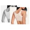 Женский спортивный бюстгальтер с застежкой спереди, широкие бретели, противоударный спортивный бюстгальтер для йоги, жилет с подкладкой, нижнее белье