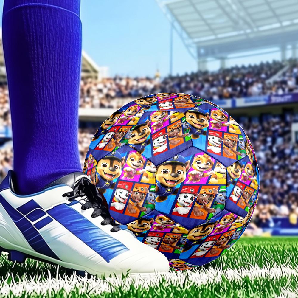 Dog Paw Heroes Size 5 Soccer Balls, Anti-Slip, Protective Football, Outdoor Sport, Practice Games, Birthdays Gift Suitable for fan