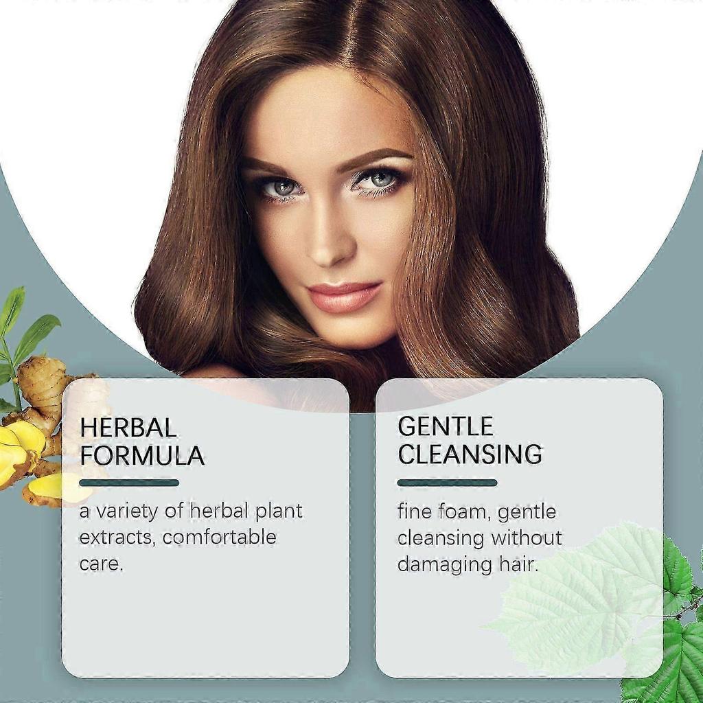 Herbal Shampoo Powder - Gentle Tea Bran Formula with Saponin & Platycladium Orientalis for Nourishing, Moisturizing Hair Care - 200g Eco-Friendly & Ea
