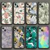 Leaves Pattern Art Phone Case For iPhone Samsung Galaxy Redmi Xiaomi Oppo OnePlus Note S A 7 8 9 10 11 12 13 14 20 21 22 23 53 54 Pro Max Plus Ultra