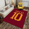 Totti 10 Red Football Carpet suitable as a non-slip mat for the living room or bedroom sofa