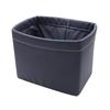Tsuchiya Yac ZE-55 Car Trash Bin, Car Interior Accessories, Leather, Dust Bin, Large, Black,
