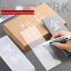 Oil-Based White Marker Pen - Fine Tip, Waterproof & Fade-Resistant, Ideal for Greeting Cards, Tires, Glass & More, Non-Erasable.