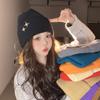 Autumn and Winter Korean Style Stars Versatile Big Head Circumference Showing Face Small Warm Ear Protection Hat Head Wool Hat
