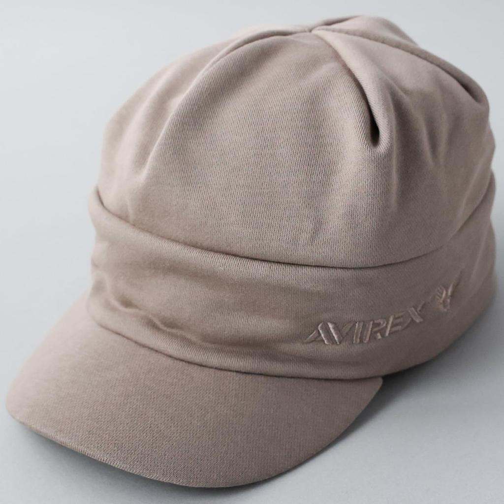 AVIREX Sweat Knit Cap with Work Military Knit Knit Golf Watch Beige [AVIREX] Brim, Casquette, Cap, Cap, Hat, Men's Hat, Cap, glt-av019