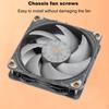 4 шт. Винты для крепления вентилятора корпуса компьютера Винты для вентилятора Металлические длинные для крепления радиатора охлаждения ПК