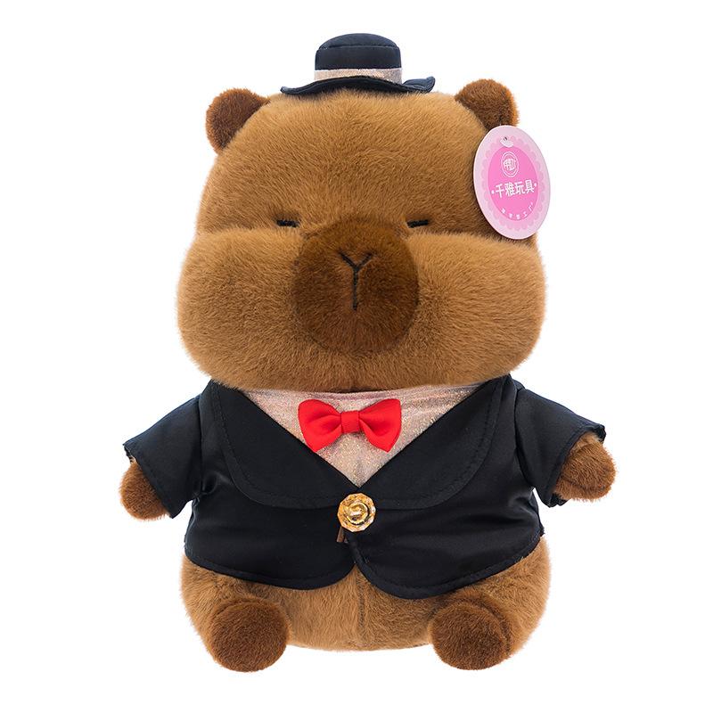 New Wedding Dress Kapibala Couple Capybara Plush Toy Pressing Bed Doll Cartoon Doll Girl Birthday Gift