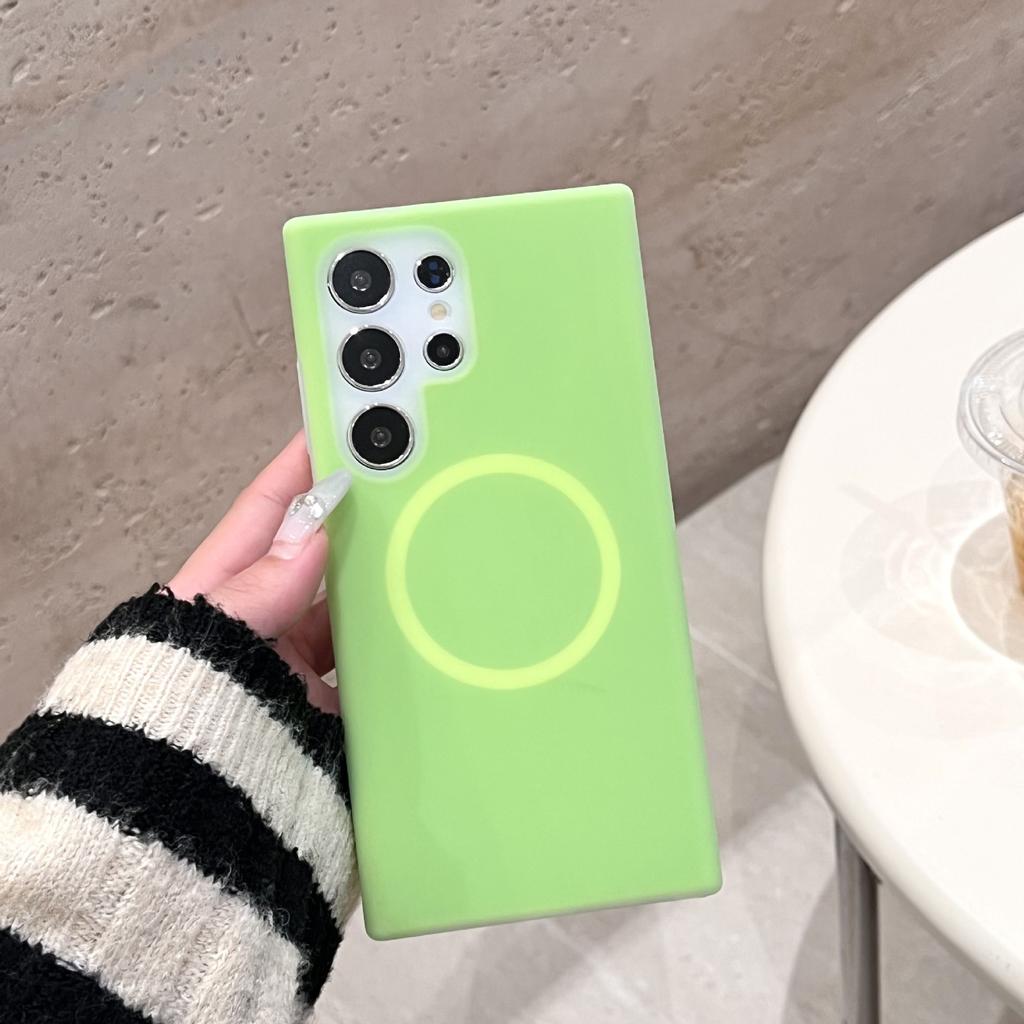 Samsung Liquid Jelly Suitable for S25UItra Magnetic Suction Phone Case S24 Anti Slip Anti Fall S23 Simple Skin Feeling Protection