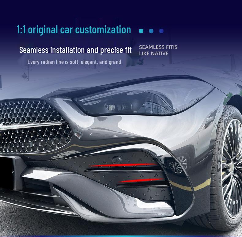 Mercedes-Benz C-Class Front Lip, Grille, Side Skirts, Rear Diffuser, Tailpipe Trim, Tail Wing Modifications