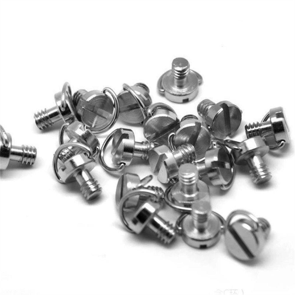 Silver Screw Adapter Fixed Adapter For DSLR 1/4 Inch Screw Camera Screw D-Ring Screw Tripod Screw